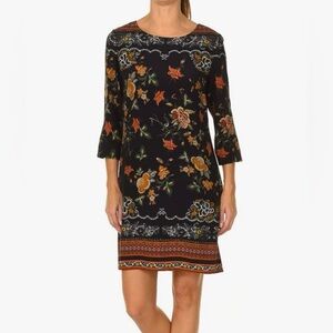 Desigual Dress Small 36 Praga Floral Midi Dress New NWT $167 MSRP